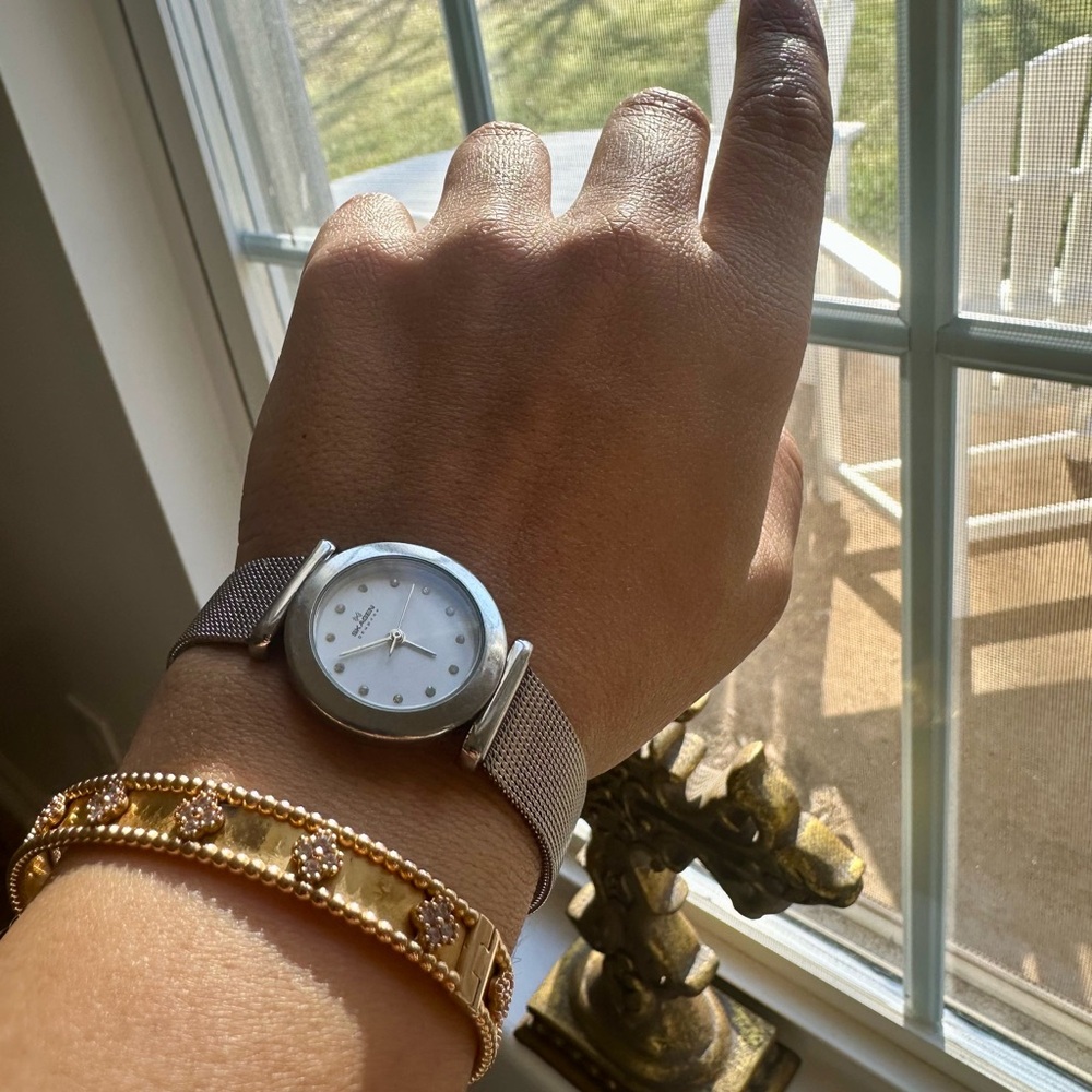 Skagen Denmark 🇩🇰 Women's Silver Mesh Watch - Picture 5 of 7